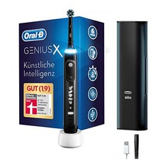 Oral-B 치아미백 독일 키트 세트 오랄비 Genius X 인공 지능 전동 칫솔 프리미엄 충전 여행용 케이스-92306, 01.Oral-B Genius X, 01.블러쉬 핑크