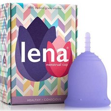 LENA 레나 생리컵 Lena Cup 라지 (퍼플색상) 삽입형 생리대, 1팩, 1개