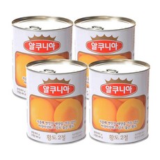 농심 알쿠니아황도2절 850g x 4캔