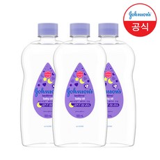 존슨즈베이비 베드타임 오일, 500ml, 3개