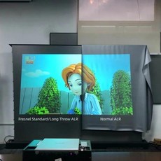 2024 MAX 72인치~150인치 롱 스로우 프레넬 플로어 라이징 모터화 ALR 4K/8K 프로젝터 스크린 홈시어터 비, 07 130 인치, 1개