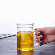 [로하티]루나 내열유리 티머그 400ml / 유리머그컵, 단품, 1개