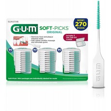 GUM - 6325A 소프트픽 원본 덴탈 픽 270 카운트, 1