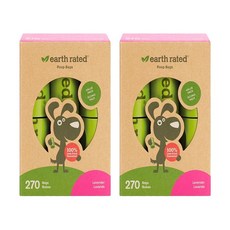  풉백 PoopBags 얼스 레이티드 반려견 강아지 배변봉투 라벤더향 270개입 