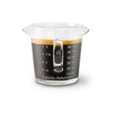 카페드아모르 손잡이 유리샷잔 70ml, 혼합색상, 2개