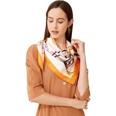 Grace 스카프 100% 실크 스카프 라지 Twill
