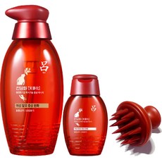 려 천삼화 여성 탈모증상완화 볼륨 샴푸 & 트리트먼트, 1.모발윤기샴푸400ml+100ml+두피브러쉬