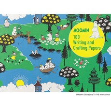 (영문도서) Moomin 100 Writing & Crafting Papers Paperback, Pie International, English, 9784756259097 Pie International, English, 9784756259097