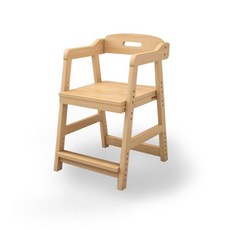 바퀴없는 책상의자 아동용 공부의자 생각하는 독서 초등학생 높이조절 의자 식탁의자 바른 자세 교정 학생의자, 원목색-무소프트백-(마츠키)-