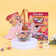 제로랩스 프레쉬링 강아지 시리얼 100g 강아지간식 애견간식 칭찬 훈련용, 1개