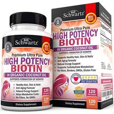 영양제 비오틴 10000mcg Biotin 120 캡슐, 1개, 120개