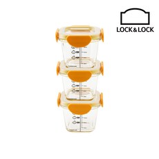 락앤락 바로한끼 더 안심 이유식용기, 260ml, 단일, 3개