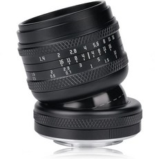 AstrHori 10mm F8 II 초광각 Fisheye APS-C 수동 프라임 렌즈 Sony E-Mount 미러리스 카메라 A6000A6300A6400A6500A5100A5000, 50mmF1.4_Black