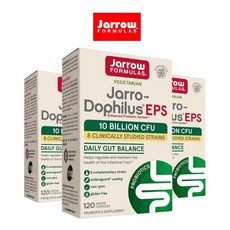 자로우 포뮬러스 Jarrow Formulas 자로우 EPS 유산균 100억 CFU 베지캡슐 120정 x 3ea 상온보관, 3개