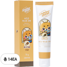 쉬즈곤 강아지 부스트 치약 닭고기향, 14개, 70g