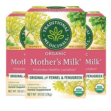 Traditional Medicinals Organic Mother’s Milk Herba Traditional Medicinals 유기농 모유 허브티 건강한 수유 촉진 (3팩
