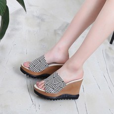 샤넬통굽슬리퍼