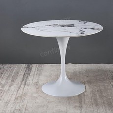 사리넨테이블 사리넨식탁 Knoll 놀 원형 식탁 다이닝테이블 북유럽 거실 커스텀, 7.광택표면슬레이트원탁파텍필립