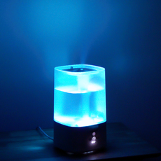 리빙업 무드등 복합식 가습기 대용량 가열식 초음파식 UV살균, 무드등 가습기 4L