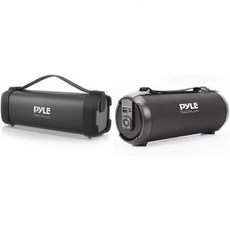 Pyle 무선 휴대용 블루투스 스피커 Boombox 배터리 내장 100W 스테레오 라디오 MP3 USB - 블루투스스피커