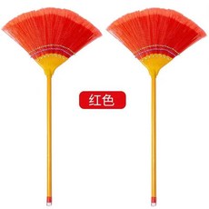 리플 레이스 물 바닥을쓸다 튼튼한 오래사용 빗자루청소 구식의 농촌 환경미화원 묻지않는 머리카락, 팔정 방수 두꺼운 오래사용 형 레드