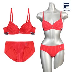 휠라 브라 드로즈 언더웨어 세트 FI4BAA6048F_SETDR_RED