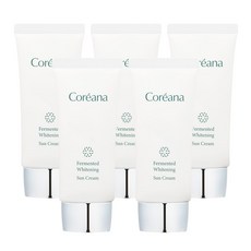 코리아나 발효 화이트닝 선크림, 5개, 50ml