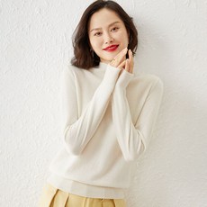 반폴라 니트 여성 가을 겨울 솔리드 루즈핏 스웨터 8종
