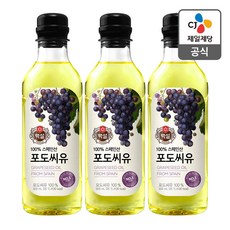 백설 포도씨유, 500ml, 3개