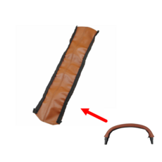 유모차 손잡이 PU 가죽 보호 케이스 Stokke Xplory V4V5 유모차 팔걸이 커버 액세서리, [05] baby 1 pcs brown, 1개