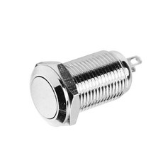 QDY 금속 전원 LED 순간 10mm 리셋 푸시 버튼 스위치 36V SPST, 1개