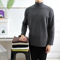초코클래식 남성용 기모 골지 반폴라니트  리뷰 후기