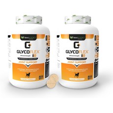 Vetriscience Glycoflex 3 개를위한 임상 적으로 입증 된 고관절 및 관절 보충 - 글루코사민 MSM 녹색 껍질 홍합 DMG -2 팩 (각각 120 정제), 3개 - 글라이코플렉스3