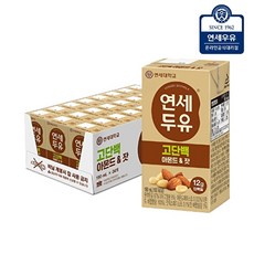 연세대학교 연세우유 연세두유 아몬드 잣 고단백 두유 190ml x 24팩