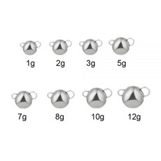 텅스텐 싱커 봉돌 1g 12g 낚시 무게 베이스 낚시 추가 무게 후크 커넥터 태클, 10g