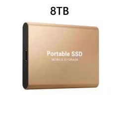 ssd 외장하드 2023 휴대용 SSD 타입-C USB 3.1 4TB 8TB 16TB 30TB 2TB 외장 M.2 노트북 데스크탑 플래시, 22 Gold 8TB