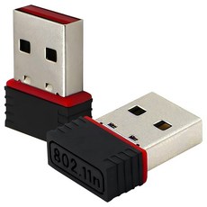 2팩 150Mbps 무료 드라이버 무선 USB Wi-Fi 어댑터 싱글 밴드 2GHz 윈도우 11/10/8.1/8/7/XP와 호환