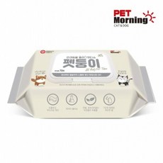 강아지티슈 강아지 고양이 물티슈 70매 1p 도톰한 위생 다용도, free, 1개