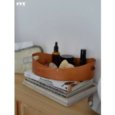 원목 빈티지 타원형 셰이커 박스 핸드 트레이 다용도 수납 정리 케이스, 1개, 샤크 트레이