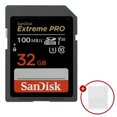 샌디스크 익스트림 프로 SD메모리카드 Extreme PRO UHS-I 32GB + SD카드 케이스, 1개