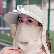여름 선풍기모자 자외선차단 쿨캡 낚시 모자 남녀공용 썬캡