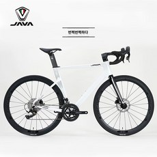 자바실룰로6 통축 로드스터 유압접시 브레이크 바이크 변속레이싱, 라이트화이트(XS사이즈158-165CM), 24속