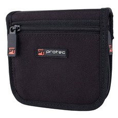 Protec Pro Tec A211ZIP 더블 튜바 마우스피스 파우치 지퍼 잠금 포함, 블랙