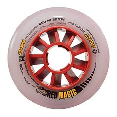 스케이트 레드 매직 인라인 스피드 스케이팅 MPC 휠로드 또는 트랙 스케이팅 90mm 100mm 110mm 단일 휠 (100mm Firm), 100mm Firm