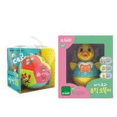 (블루래빗) 데굴데굴 통통 + 아기 오리 뮤직 오뚝이 (2종세트)