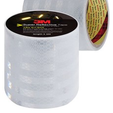 3M 고휘도 벌집무늬 반사테이프 백색 2.5M, 흰색, 1개