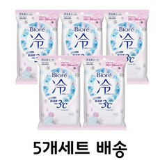 비오레 냉각시트 -3도 플로랄향 20매 5개세트, 5개