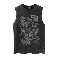 빈티지 힙합 아구찜 로카 기능성 10수 단체티 바캉스룩 여름 민소매 나시티셔츠