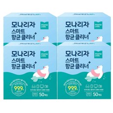 모나리자 스마트 항균 클리너 일회용티슈 50매 X 4통, 4개