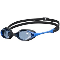 Arena Cobra 미러 및 비미러 수영 고글 남성 및 여성용 라이트 블루/블루, Swipe Anti-fog Non-mirror, Light Blue/Blue